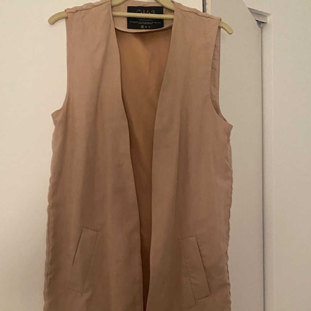 Long suede Vest